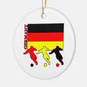 Fußball Deutschland Keramik Ornament (Links)