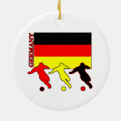 Fußball Deutschland Keramik Ornament (Hinten)