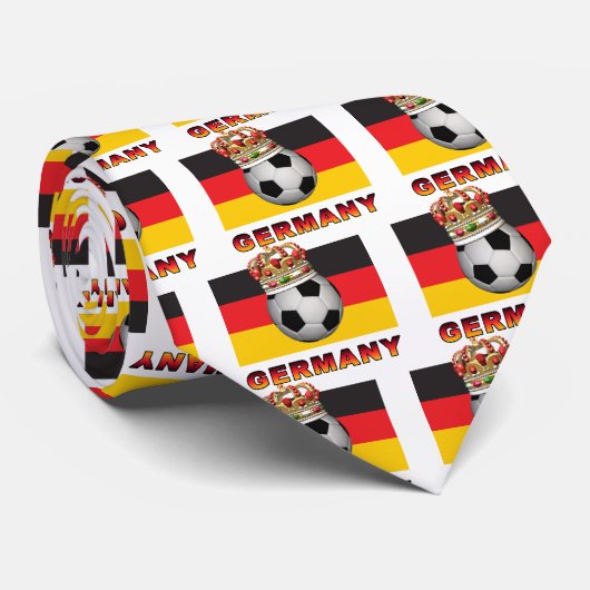 Fußball Deutschland Krawatte (Gerollt)