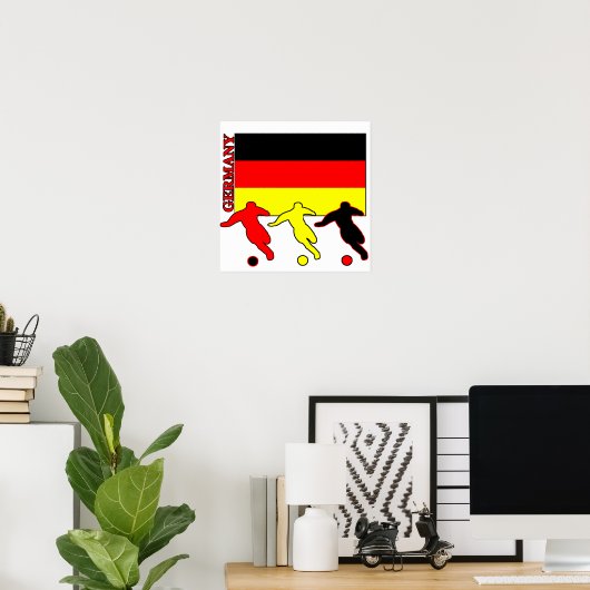 Fußball Deutschland Poster (Heimbüro)