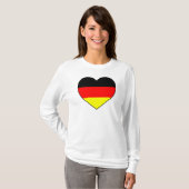 Fussball Deutschland Pullover Herz (Vorne ganz)