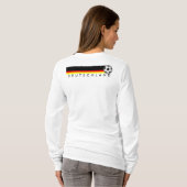 Fussball Deutschland Pullover Herz (Schwarz voll)