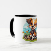Fußball-Dog Too Tasse (Vorderseite Links)