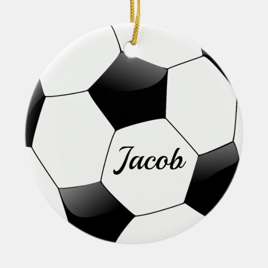Fußball-Doppelseitiges Ornament Runde (Vorne)