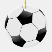 Fußball-Doppelseitiges Ornament Runde (Hinten)