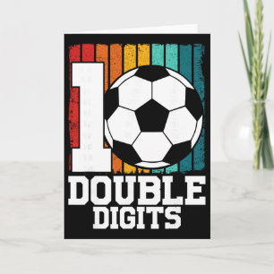 Fußball Doppeltes Jahrzehnt 10 Jahre alt - 10. Geb Karte