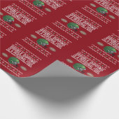 Fußball Double Dipping Uggi Weihnachtssüßer Geschenkpapier (Ecke)