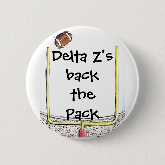 Fußball, Dreieck Z'sbackthePack Button (Vorderseite)