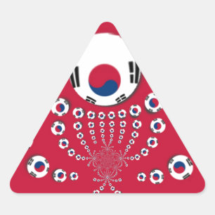 Fußball. Dreieckiger Aufkleber