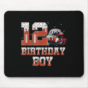 Fußball Drip 12. Geburtstagsfeier Junge Sport Fan  Mousepad