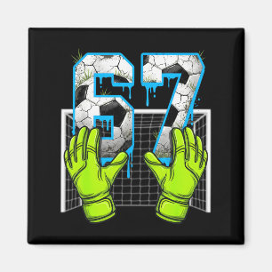 Fußball Drip 67 Six Seven Lustiges Gen Alpha Meme Magnet