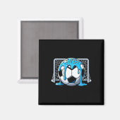 Fußball Drip Eiscreme Drip Fußball Jungen Mädchen Magnet (Vorderseite/Rückseite)
