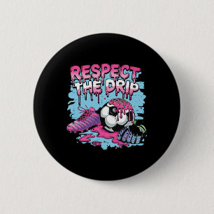 Fußball-Drip-Eiscreme Respektiere den Drip Fußball Button