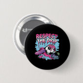 Fußball-Drip-Eiscreme Respektiere den Drip Fußball Button (Vorne & Hinten)