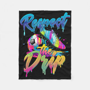 Fußball Drip Jungen Eis Drip Jugend Respektieren S Fleecedecke