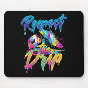 Fußball Drip Jungen Eiscreme Drip Jugend Respektie Mousepad