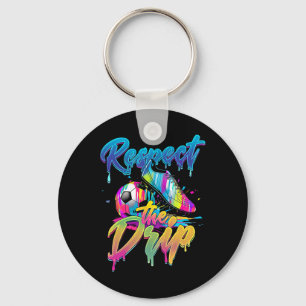 Fußball Drip Jungen Eiscreme Drip Jugend Respektie Schlüsselanhänger