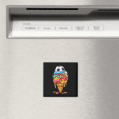 Fußball Drip Jungen Mädchen Eis Drip Mit Streuseln Magnet (In Situ (Geschirrspüler))