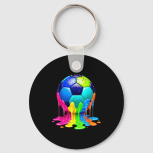 Fußball-Drip-Jungs Eis-Drip Bunt Für Jungen Schlüsselanhänger