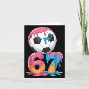 Fußball-Drip Nummer 67 Jungen Fußballspieler 67 Karte