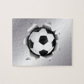 Fußball durch Metallblatt Puzzle (Horizontal)