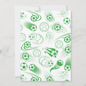 Fußball-Durchbruch 10. Geburtstagsparty Einladung (Rückseite)