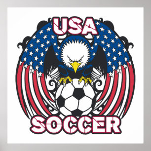 Fußball Eagles USA Poster