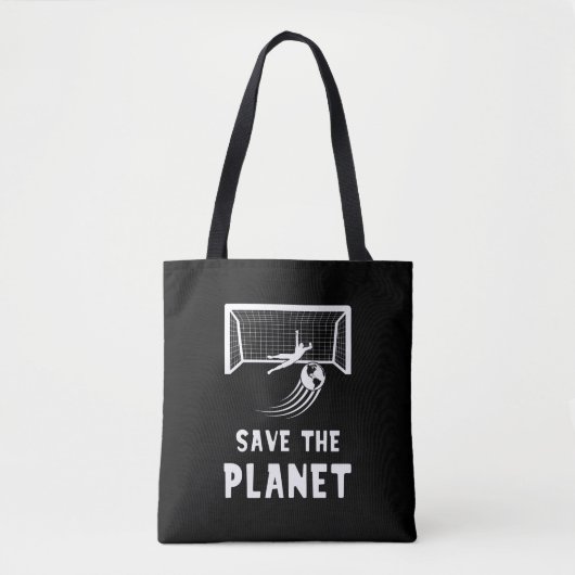 Fußball-Earth-Day rettet den Planeten Tasche (Vorderseite)