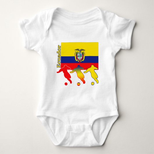 Fußball Ecuador Baby Strampler (Vorderseite)