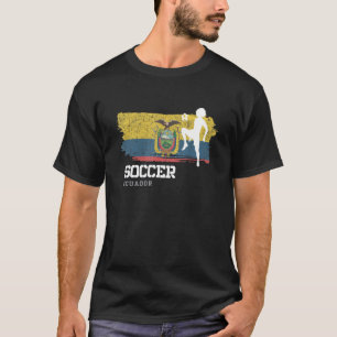 Fußball Ecuador Flag Football Frauenfußball Mädche T-Shirt