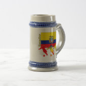 Fußball-Ecuador-Tasse Bierglas (VorderseiteRechts)