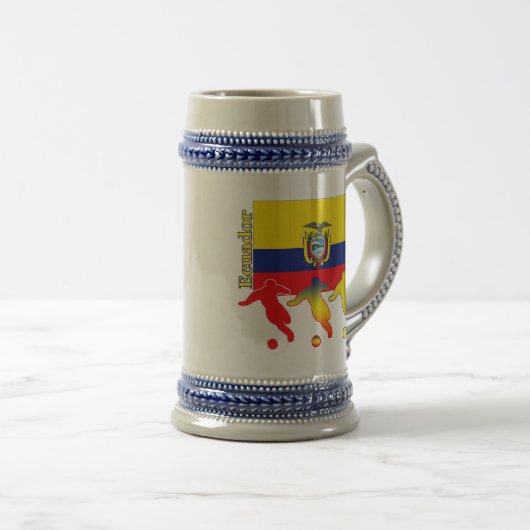 Fußball-Ecuador-Tasse Bierglas (VorderseiteRechts)
