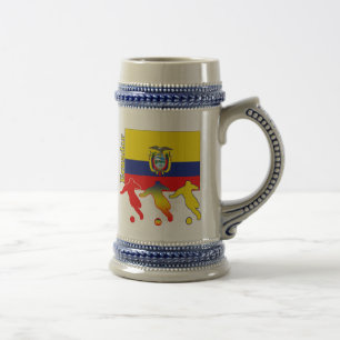 Fußball-Ecuador-Tasse Bierglas