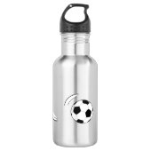 Fußball  edelstahlflasche (Vorderseite)