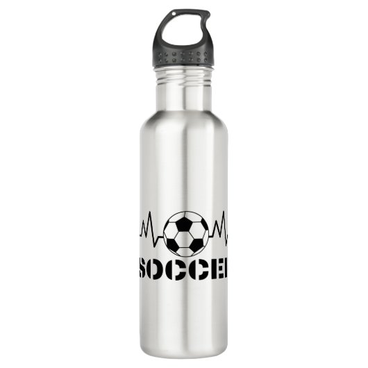 Fußball Edelstahlflasche (Vorderseite)