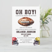 Fußball Ein bisschen der ganze Star ist auf dem We Einladung (Stehend Vorderseite)