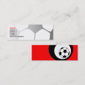 Fußball einfach mini visitenkarte (Vorne/Hinten)