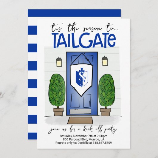 Fußball Einladen FARBEN FARBEN FARBEN IHR Logo hin Einladung (Vorne/Hinten)