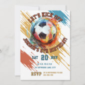Fußball  einladung (Vorderseite)
