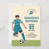 Fußball Einladung (Vorderseite)