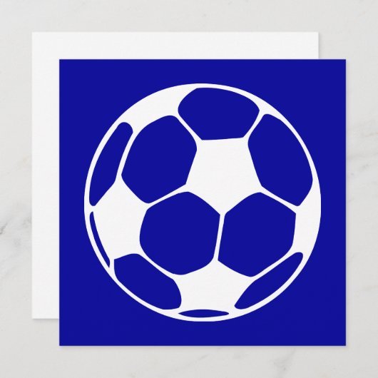 Fußball Einladung (Vorne/Hinten)