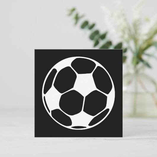 Fußball Einladung (Stehend Vorderseite)