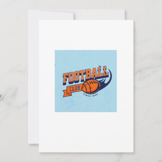 Fußball Einladung (Vorderseite)