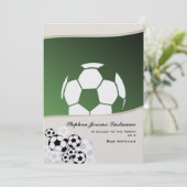 Fußball Einladung Bar Mitzvah (Stehend Vorderseite)