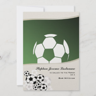 Fußball Einladung Bar Mitzvah