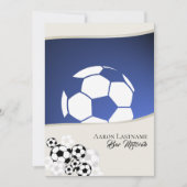 Fußball Einladung Bar Mitzvah (Vorderseite)