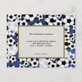 Fußball Einladung Bar Mitzvah (Rückseite)