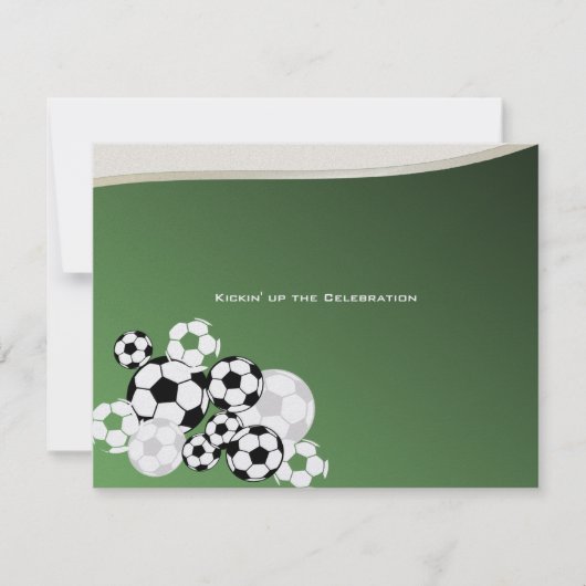 Fußball Einladung Bar Mitzvah (Vorderseite)