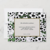 Fußball Einladung Bar Mitzvah (Rückseite)