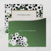 Fußball Einladung Bar Mitzvah (Vorne/Hinten)